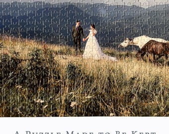 Puzzle photo personnalisé de 1000 pièces, cadeau personnalisé pour couple et famille