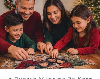 Custom Photo Puzzle | 300 Piece Personalized Jigsaw Puzzle | Upload Your Photo | Family Keepsake Gift