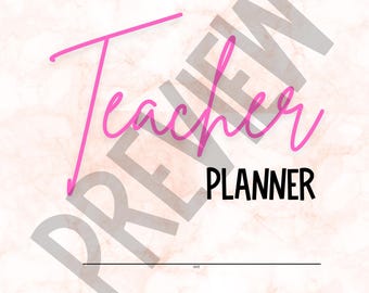 Undated Teacher Planner  >>July to June<<