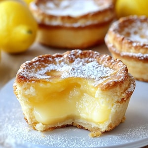 Mini Lemon Custard Pies Recipe: Easy Individual Desserts (Digital PDF)