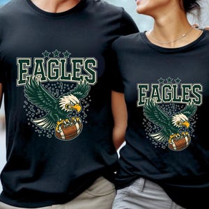Retro Eagles Shirt, Eagles Game Day Shirt, College Spirit Eagle Mascot shirt, Teacher Gameday Shirts, Tailgate Football Tee, Philly Game Day