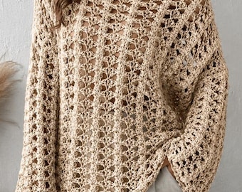 Crochet Tank Top Pattern PDF, Boho Beach Lace Summer Top, Beginner Friendly (Instant Download)