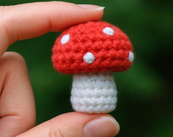 Crochet Mushroom Pattern: Amigurumi Toadstool PDF Tutorial (Digital Download