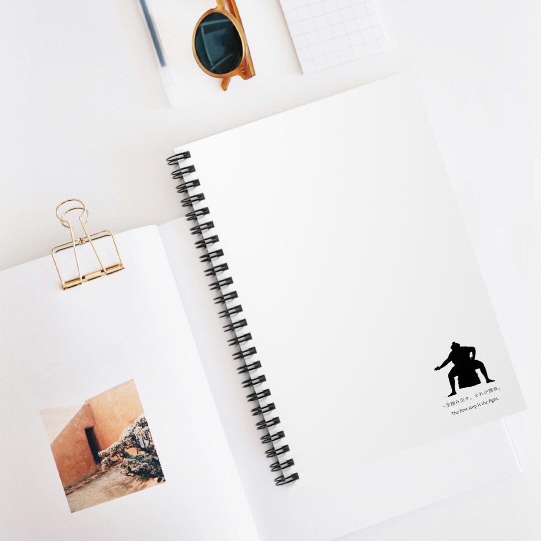 Spiral Notebook [the First Step is the Fight.] Sumo Note, Japanese Note ...