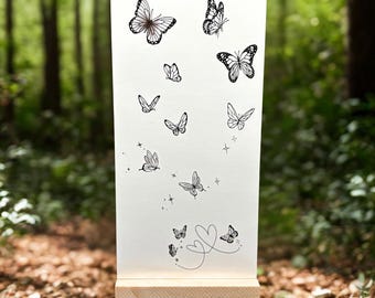 Tijdelijke vlindertattoo (set van 2) / minimale vlinder neptattoo / dierentattoo / bohostijl tattoo