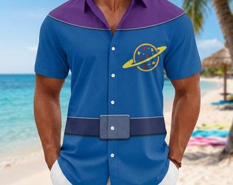 Toy Story Aliens Kostüm Cosplay Button Shirt, Disney Kostüm Männer Shirt, Woody Hoodie Shirt, Buzz Lightjahre Shirt, Disneyland Reise Shirt
