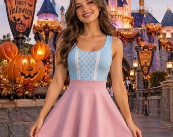 Bo Peep Cosplay Skater Dress, Toy Story Costume Women, Bo Peep Cosplay Outfit, Halloween Costume, Disney Princess Dress, Disneyland Trip