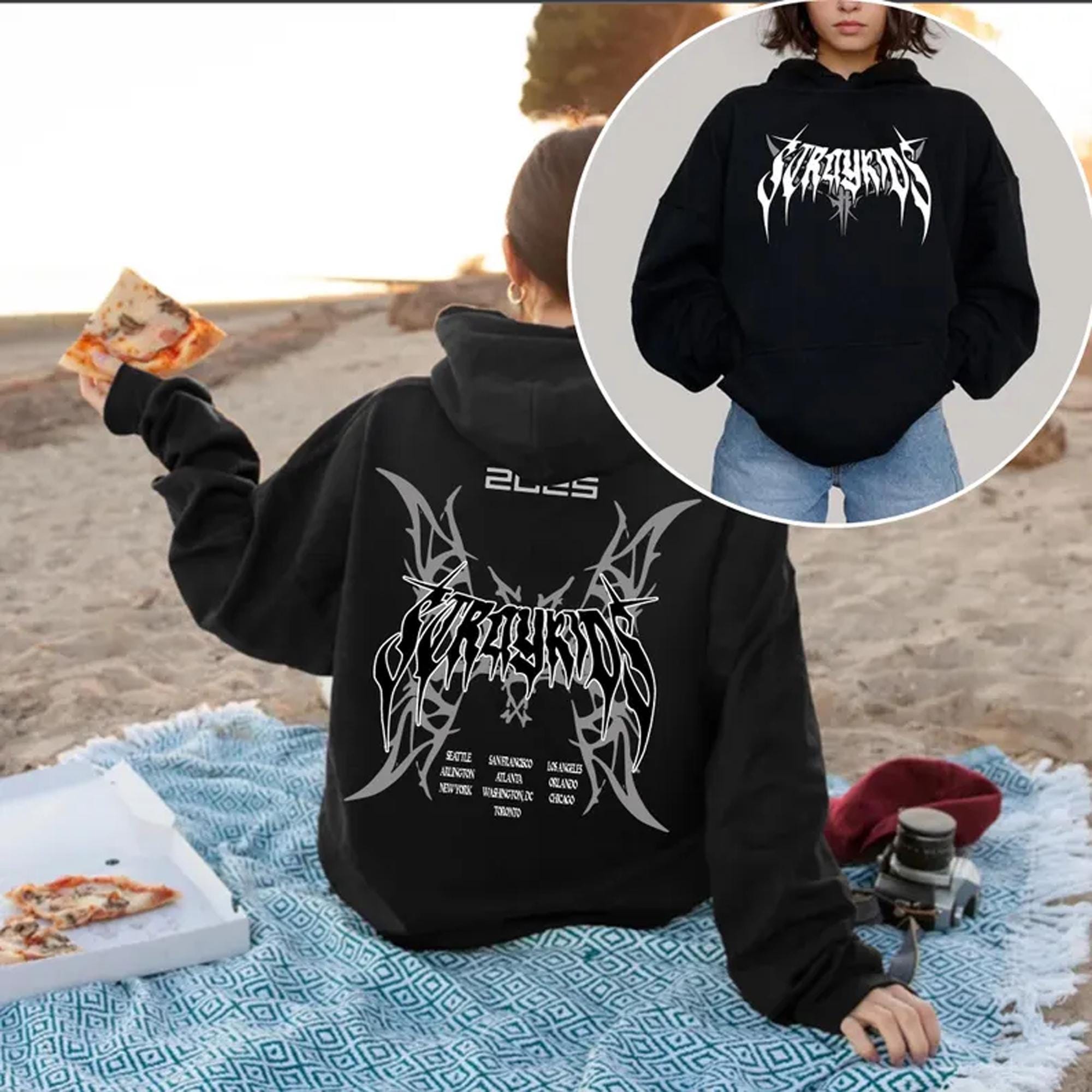 StrayKids スキズ dominATE ワルツ フーディー パーカー StrayKids スキズ dominATE ワルツ フーディー パーカー new