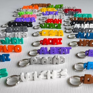 Portachiavi/Portachiavi - Stampato in 3D - Personalizzato - Regali per bambini - Regali per lui - Targhette identificative - Per uomo, portachiavi per anniversario, festa del papà, papà