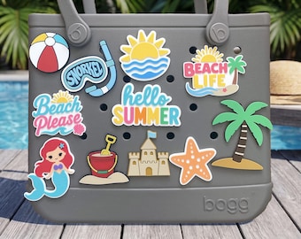 Summer Bogg Bag Charms - Beach, Dolphin, Surf | Custom Charm | 3D Printed PLA