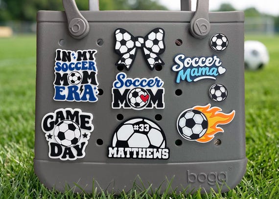Soccer Mom Bogg Bag Charms - Custom Soccer Charm | 3D Printed PLA