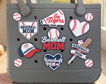 Baseball Mom Bogg Bag Charms - Custom Baseball Charm, Bat, Grandma  | 3D Printed PLA