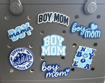 Boy Mom Bogg Charm: 3D Printed Bag Decoration