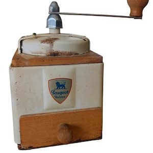 PEUGEOT FRERES orange coffee grinder