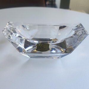 Val Saint Lambert crystal ashtray