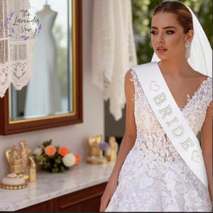 Faixa para despedida de solteira, presente para chá de panela, lembrancinha de casamento para futura esposa, presente de noivado para ela | Faixa para chá de panela