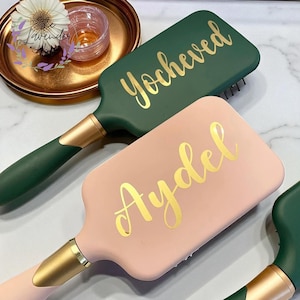 Personalized Hair Brush for Bridesmaids, Custom Wedding Gift, Bachelorette Party Favor, Bridal Shower, Gift for Her, Christmas Gift