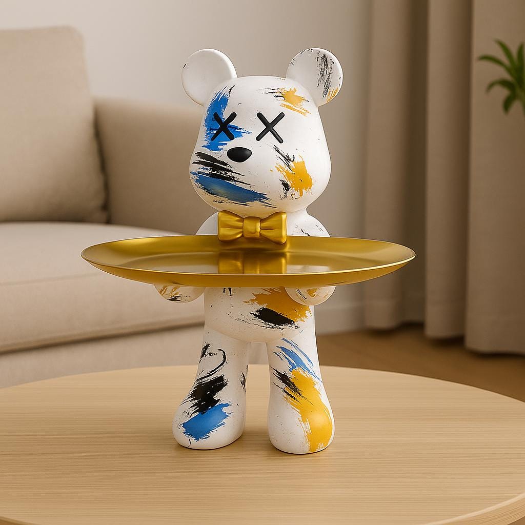 Graffiti bear statue - Etsy 日本