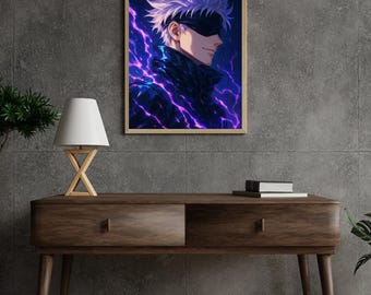 Gojo Satoru Poster – Blind Surge | Jujutsu Kaisen Anime Print