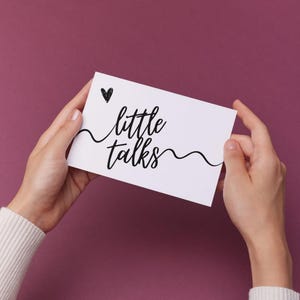 little Talks – ausdruckbare Gesprächskarten für Kinder | Emotionale Intelligenz | Familie Klebespiel | PDF mit achtsamen Fragen