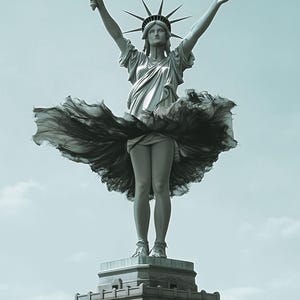 Poster &quot;Spirit of Liberty&quot;, 50x70 sm, Art parody