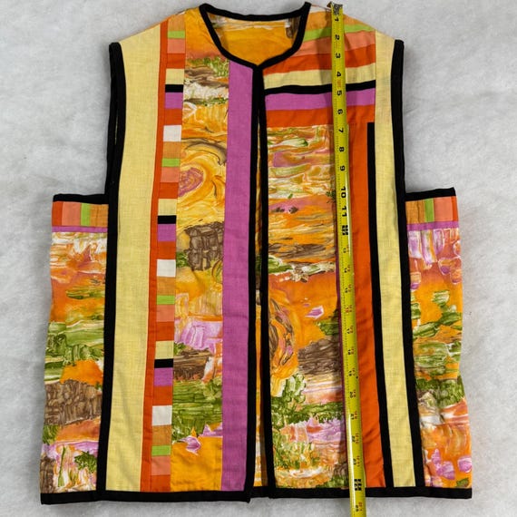 Reversible Patchwork Vest | 80s Wearable Art Jack… - image 9