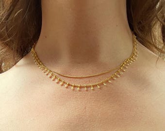 Moon Beam Choker Necklace