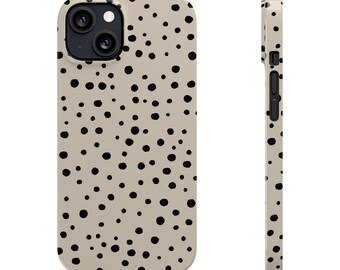 Beige Dots iPhone Case: Slim, Durable, Stylish Protection