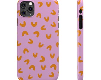 Pink Orange Pattern Phone Case: Slim, Durable iPhone Cover