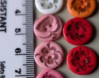 13 x 13,5 blandade färger snygg design med 2 syhål