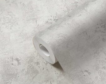 Modern textured rustic gray wallpaper neutral vinyl faux metallic farmhouse