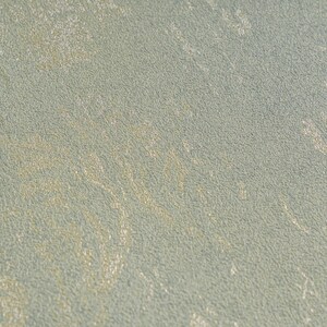 Modern Metallic green textured wallpaper 3d vinyl contemporary glam embossed neutral elegant bedroom wallpaper Bild 8
