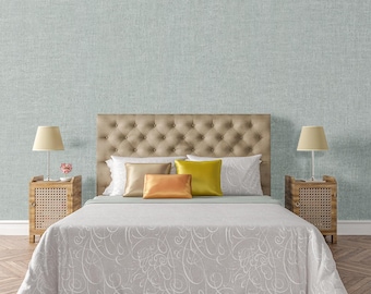 Modern textured dusty blue wallpaper rustic navy muted teal linen Plain wallpaper Contemporary faux Concrete plaster
