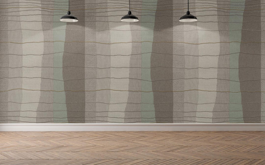Modern Grasscloth Striped Textured Wallpaper Retro Vintage 3d Embossed ... - Textured Wallpaper For A Retro Apartment Renovation