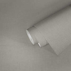Beige linen textured modern wallpaper neutral cozy fabric wallpaper bedroom kitchen wallpaper