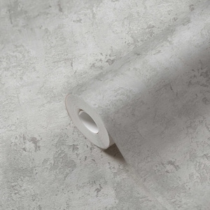 Modern textured rustic gray wallpaper neutral vinyl metallic farmhouse