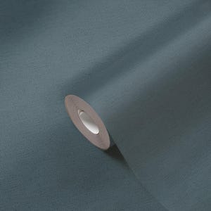 Navy blue charcoal Textured Vinyl Wallpaper Modern Faux Fabric Embossed Luxury Boho Kitchen Bedroom Bathroom Wallpaper