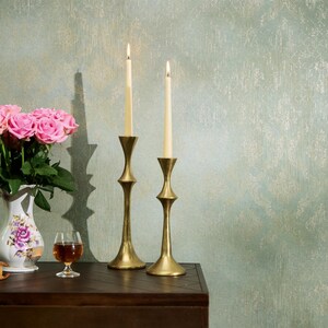Modern Metallic green textured wallpaper 3d vinyl contemporary glam embossed neutral elegant bedroom wallpaper Bild 6