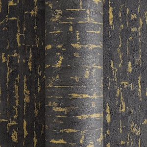 Black bronze Rustic Textured Contemporary wallpaper Faux Geometric Metallic Minimalist Solid Embossed Statement Wallpaper