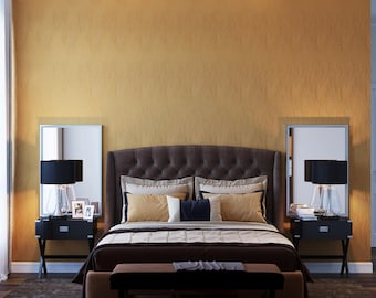 Modern textured abstract gold wallpaper linen 3d geometric designer vinyl bedroom kitchen bathroom wallpaper