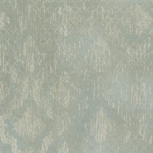 Modern Metallic green textured wallpaper 3d vinyl contemporary glam embossed neutral elegant bedroom wallpaper Bild 1