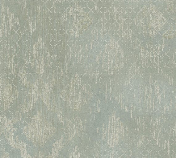 Modern Metallic green textured wallpaper 3d vinyl contemporary glam embossed neutral elegant bedroom wallpaper