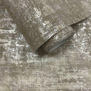 Taupe Gold Metallic Modern Wallpaper Textured Luxury Sparkle Beaded Modern Wallpaper