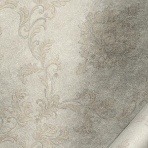 Vintage textured Damask wallpaper 3d vinyl neutral gold bedroom floral beige wallpaper image 5