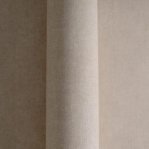 Modern faux rustic linen sand beige textured wallpaper 3d vinyl neutral elegant bedroom kitchen plain wallpaper