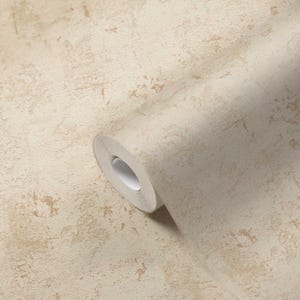 Modern textured rustic beige wallpaper cream concrete neutral vinyl faux metallic farmhouse