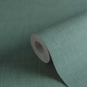 Modern textile green plain textured wallpaper neutral embossed abstract vinyl red kitchen bedroom bathroom wallpaper