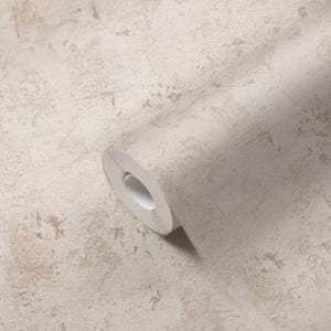 Modern textured rustic beige wallpaper neutral vinyl faux metallic farmhouse