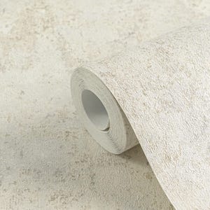 Modern beige distressed rustic concrete wallpaper 3d vinyl textured neutral vintage matte wallpaper