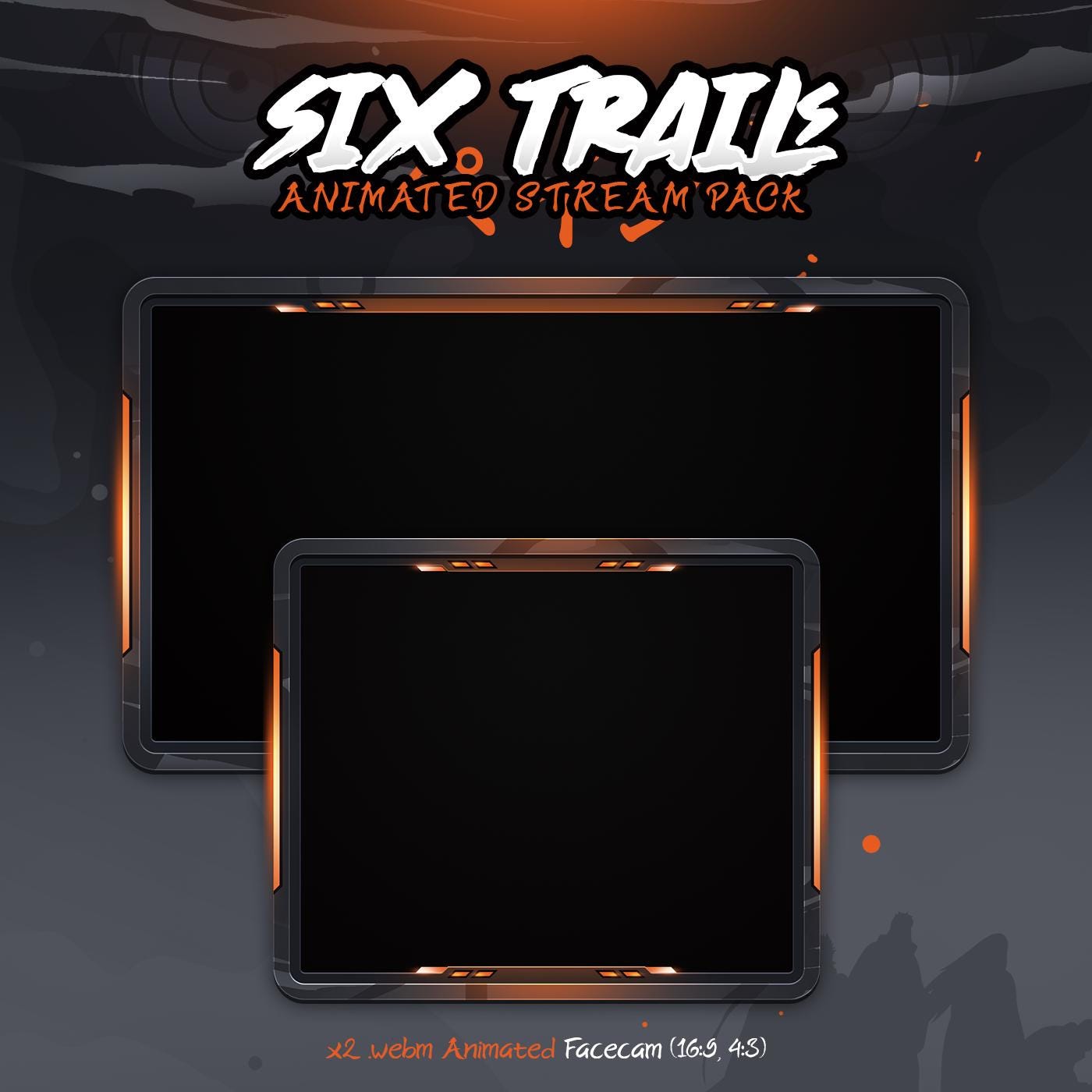 Six Trails Animated Stream Pack, Screens, Facecam, Panels, Alerts, for ...